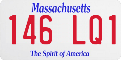 MA license plate 146LQ1