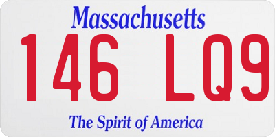MA license plate 146LQ9
