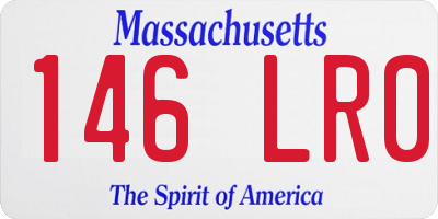 MA license plate 146LR0