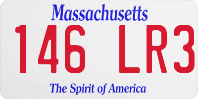 MA license plate 146LR3