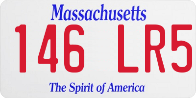 MA license plate 146LR5