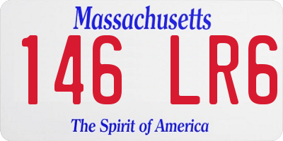 MA license plate 146LR6