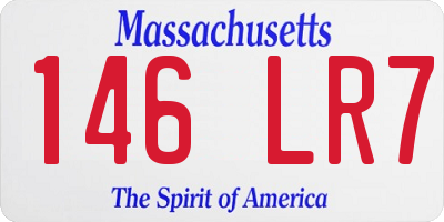 MA license plate 146LR7