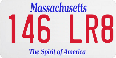 MA license plate 146LR8