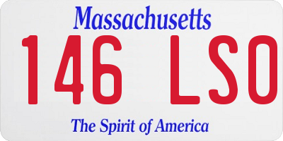 MA license plate 146LS0
