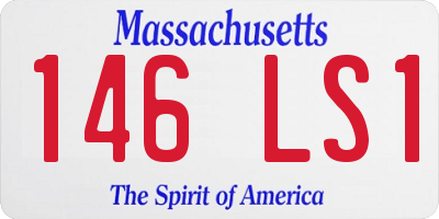 MA license plate 146LS1