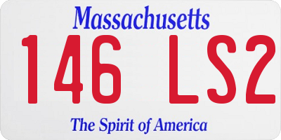 MA license plate 146LS2
