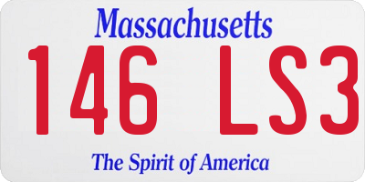 MA license plate 146LS3