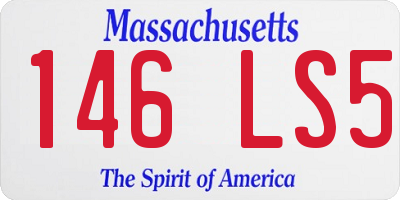 MA license plate 146LS5