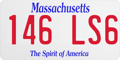 MA license plate 146LS6