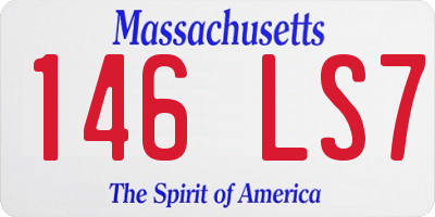 MA license plate 146LS7