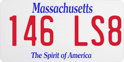 MA license plate 146LS8