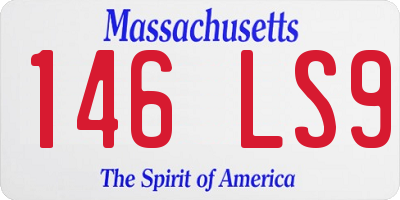 MA license plate 146LS9