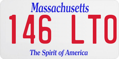 MA license plate 146LT0