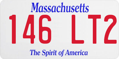 MA license plate 146LT2