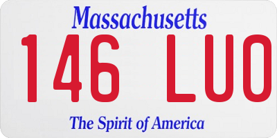 MA license plate 146LU0