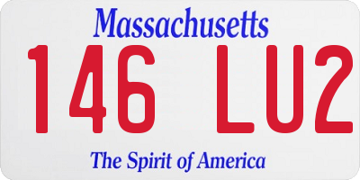 MA license plate 146LU2