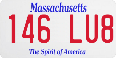 MA license plate 146LU8