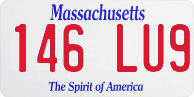 MA license plate 146LU9