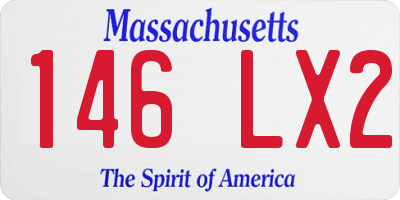 MA license plate 146LX2