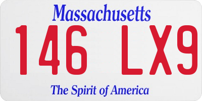 MA license plate 146LX9