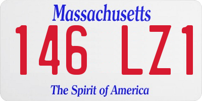 MA license plate 146LZ1