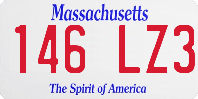 MA license plate 146LZ3