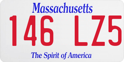 MA license plate 146LZ5