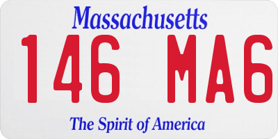 MA license plate 146MA6