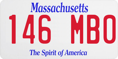 MA license plate 146MB0