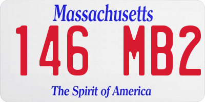 MA license plate 146MB2