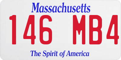 MA license plate 146MB4