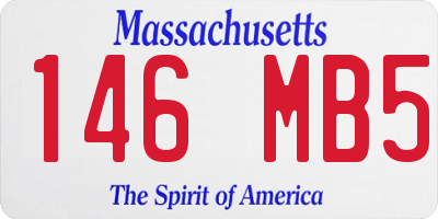 MA license plate 146MB5