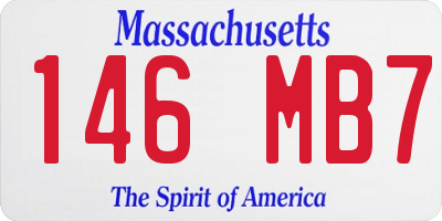MA license plate 146MB7