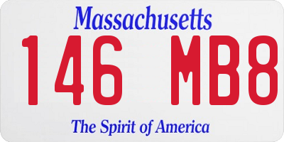 MA license plate 146MB8