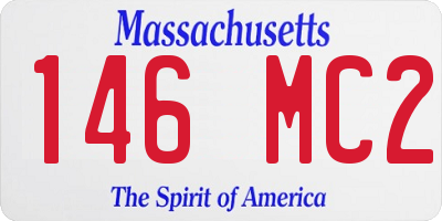 MA license plate 146MC2