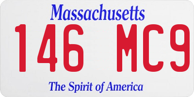 MA license plate 146MC9