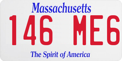MA license plate 146ME6
