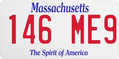 MA license plate 146ME9