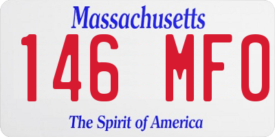 MA license plate 146MF0