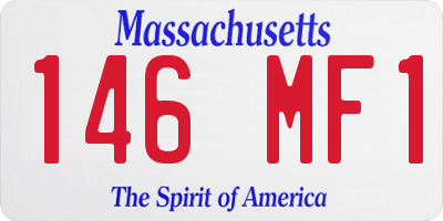MA license plate 146MF1