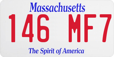 MA license plate 146MF7