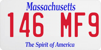 MA license plate 146MF9