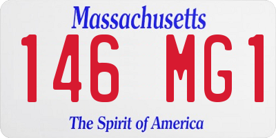 MA license plate 146MG1