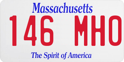 MA license plate 146MH0