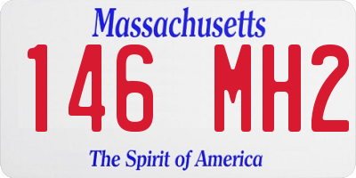 MA license plate 146MH2