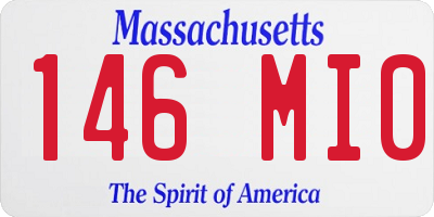 MA license plate 146MI0
