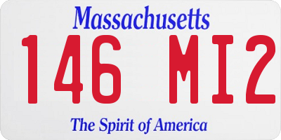 MA license plate 146MI2