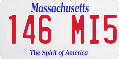 MA license plate 146MI5