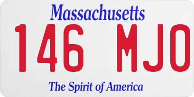 MA license plate 146MJ0